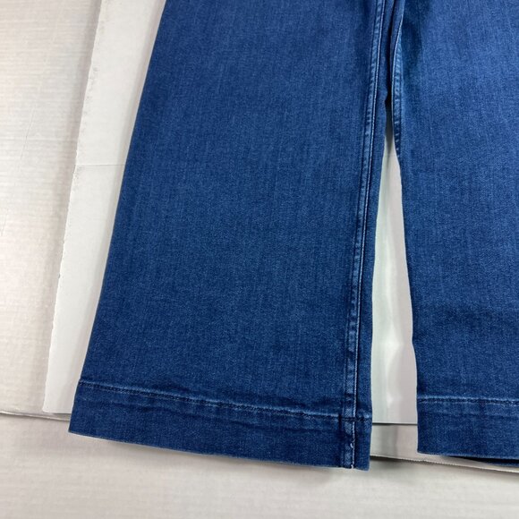 Maeve Jeans Women's 30x24 Colette Wide Leg High Rise Crop Dark Blue Denim Tag 30 - Picture 4 of 16
